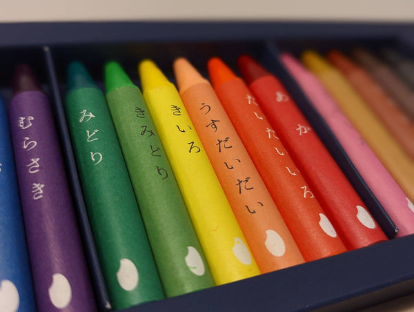 Mizuiro Crayon - Rice Crayons 16 Colors made from rice wax