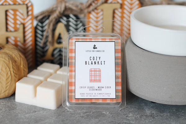 🎁 Little Fox Candle Co - Cozy Blanket Wax Melt Bar (100% off)