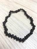 Jurate Pure Baltic Amber | Raw Chocolate Children's Necklace 11" - 1