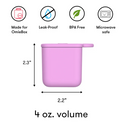 OmieDip Silicone Containers ~ Blue/lime - 3