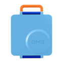 Light Blue lunch box with orange handle