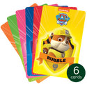 6 Audio Cards with each Paw Patrol character on a card
