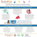 SckoonCup Menstrual Cup Sunrise | Small - Light to Medium Flow - 8