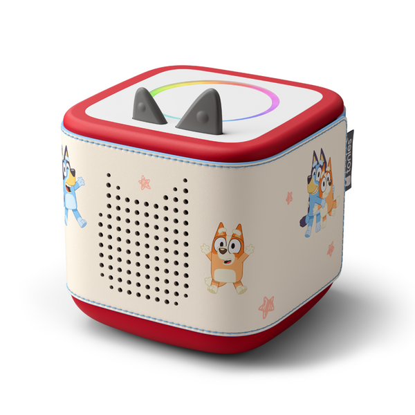 Children's toy with cartoon characters on a white background