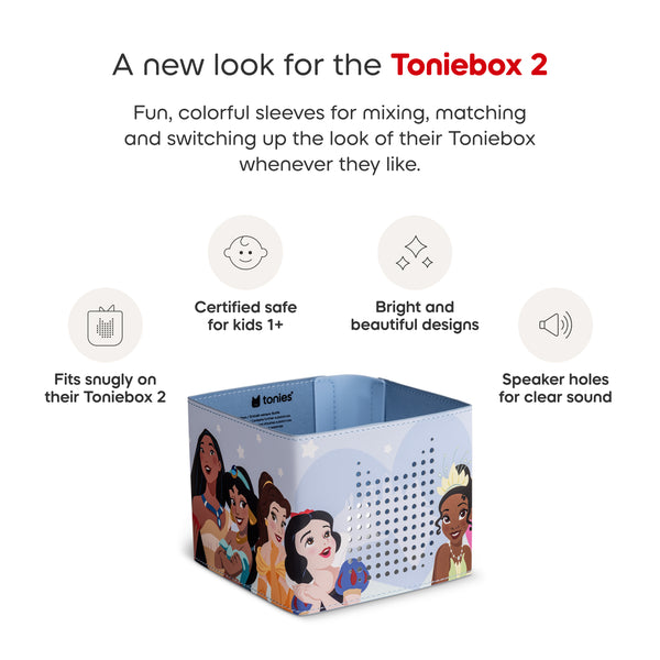 Toniebox 2 with Disney Princess design on a white background
