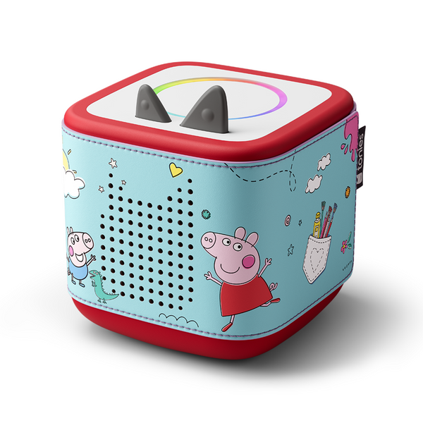 Children's toy with cartoon character design on a white background