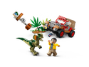 Lego Truck with Lego man and dilophosaurus