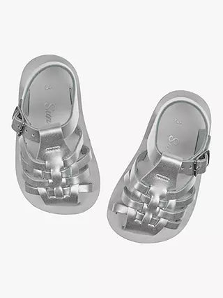 Sun-San Sailor | Silver (children's) Shoes Salt Water Sandals by Hoy Shoes