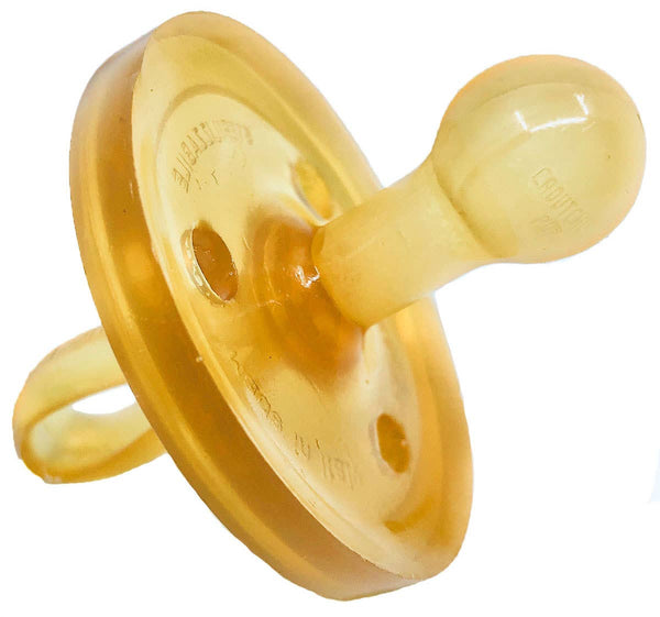 Zoë b Organic | Simply Rubber Pacifiers - Circular Shield Rounded Pacifier Zoë b Organic Medium (6-12 mo)  