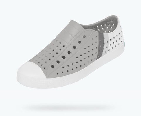 Native Shoes | Jefferson Adult Pigeon Grey/ Shell White/ Gradient Block Shoes Native Shoes