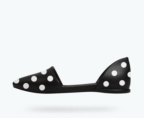 Native Shoes | Audrey Print Jiffy Black/ Shell Polka Dots Shoes Native Shoes