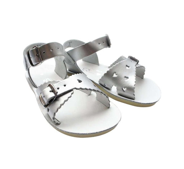 Sun-San Sweetheart Sandals | Silver (children's) Shoes Salt Water Sandals by Hoy Shoes