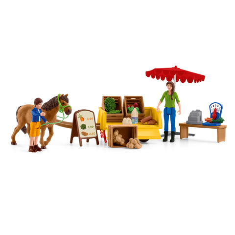 Schleich | Farm World ~ Sunny Day Mobile Farm Stand Toys Schleich