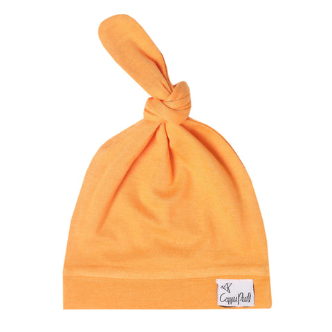 Copper Pearl | Top Knot Hat 5-18 mo ~ Solar Clothing Copper Pearl
