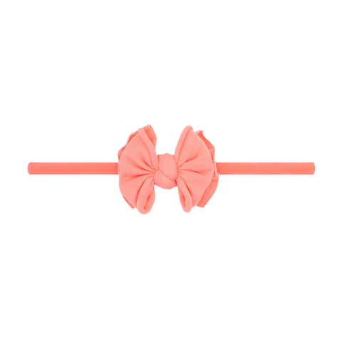 Baby Bling Bows | Baby Fab Skinny Headband ~ Coral Baby Baby Bling Bows