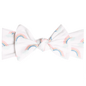 Copper Pearl Knit Headband Bow ~ Daydream Baby Copper Pearl