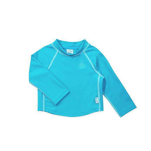 I Play | Long Sleeve Rashguard Shirt ~ Aqua SwimDiapers Iplay