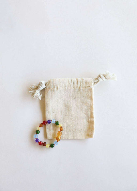 CanyonLeaf Children's Raw Amber Jewelry | Rainbow Gemstone Jewelry CanyonLeaf Jewelry 5" Rainbow
