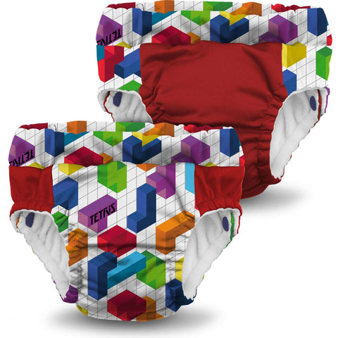 Lil Learnerz Training Pants & Swim Diaper 2 pk ClothDiapers Rumparooz - Kanga Care X-Small Tetris