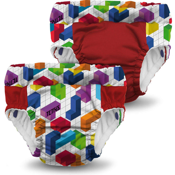 Lil Learnerz Training Pants & Swim Diaper 2 pk ClothDiapers Rumparooz - Kanga Care X-Small Tetris