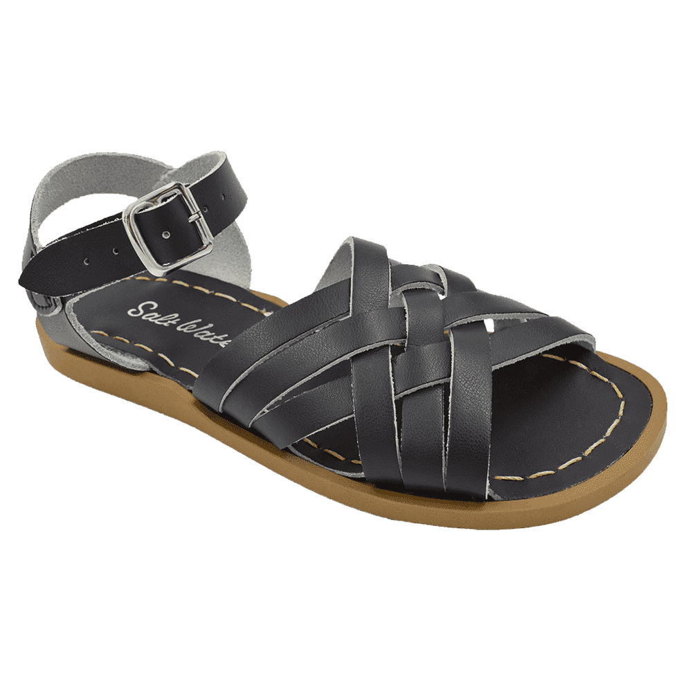 Salt Water Retro Sandal Black women s Mom s Milk Boutique