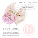 Baby Bling Bows | Baby Fab Clips 2pk ~ Aqua Baby Baby Bling Bows