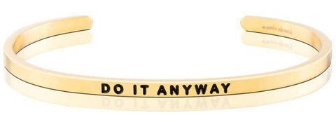 MantraBand | Happiness - Do It Anyway Jewelry MantraBand Gold  