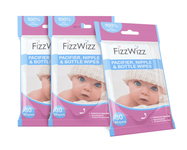 FizzWizz All-Natural Baby Bottle & Sippy Cup Cleaning Wipes  FizzWizz