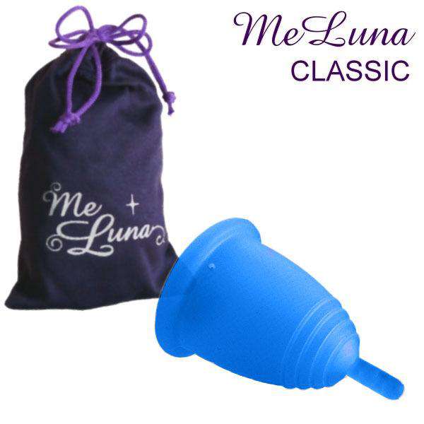 MeLuna | Classic Stem Handle Menstrual Cup  MeLuna Menstrual Cups Medium | Sapphire