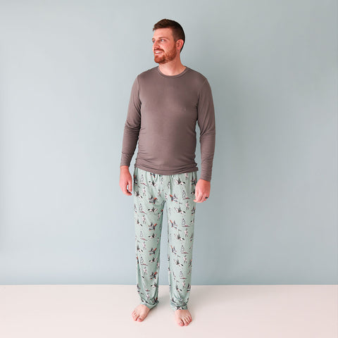 Posh Peanut ~ Men's Long Sleeve Pajama  Set ~ Wallace Clothing Posh Peanut