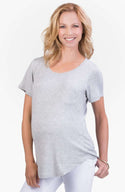 Belly Bandit | Perfect Nursing Collection | Gray Perfect Nursing Tee Clothing Belly Bandit