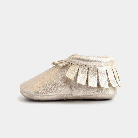 Freshly Picked | Mini Sole Moccs ~ Platinum Gold  Freshly Picked