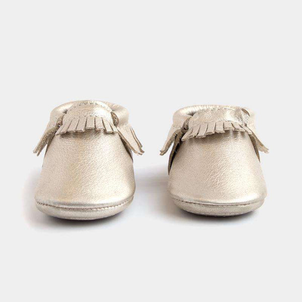 Freshly Picked | Mini Sole Moccs ~ Platinum Gold  Freshly Picked   