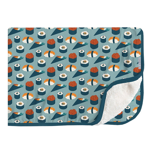 Kickee Pants Print Print Sherpa Lined Throw Blanket ~ Jade Sushi Home Kickee Pants