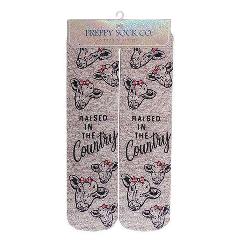 Simply Southern | Preppy Crew Socks Clothing Simply Southern Cow