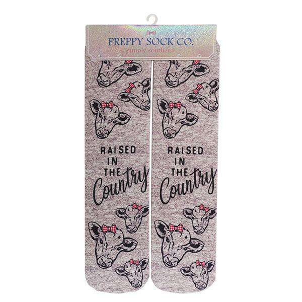 Simply Southern | Preppy Crew Socks Clothing Simply Southern Cow