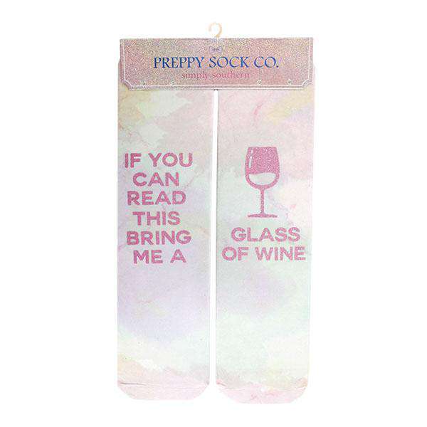 Simply Southern | Preppy Crew Socks Clothing Simply Southern Wine
