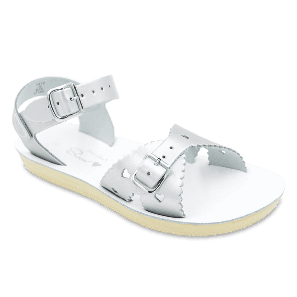 Sun-San Sweetheart Sandals | Silver (children's) Shoes Salt Water Sandals by Hoy Shoes   