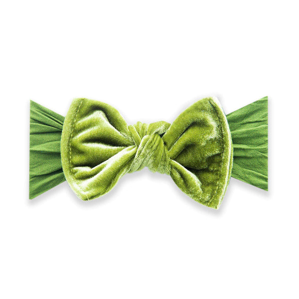 Baby Bling Bows | Velvet Knot Headband ~ Peridot Baby Baby Bling Bows