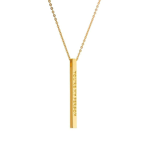 MantraBand Necklace | You're My Person Jewelry MantraBand Gold