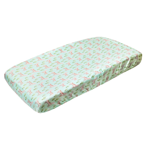 Copper Pearl | Premium Knit Diaper Changing Pad Cover ~ Cusco Bedding Copper Pearl