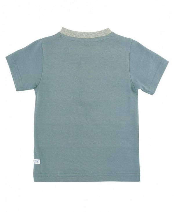 RuggedButts ~ Dolphin Blue Bee Henley Tee Clothing RuggedButts