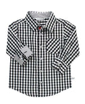 RuggedButts ~ Black & White Gingham Button Down Shirt Clothing RuggedButts
