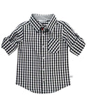 RuggedButts ~ Black & White Gingham Button Down Shirt Clothing RuggedButts