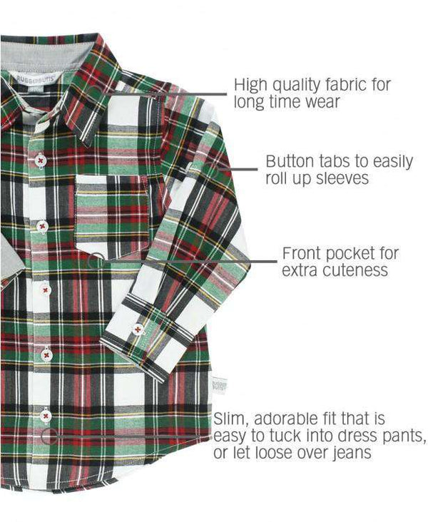 RuggedButts ~ Juniper Plaid Button Down Shirt Clothing RuggedButts