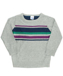 RuggedButts ~ Gray Stripe Sweater Clothing RuggedButts   