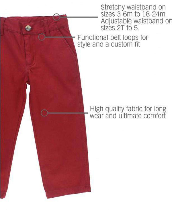 RuggedButts ~ Cranberry Straight Chino Pants Clothing RuggedButts