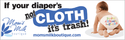 Cloth Diaper Advocacy Decals and Bumpstickers  Mom's Milk Boutique Bumper Sticker