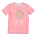 Kickee Pants Short Sleeve Tailored Fit Graphic Tee ~ Lotus I Donut Know Clothing Kickee Pants   