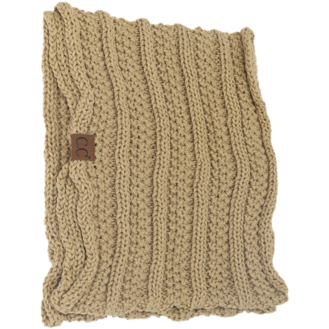 CC Beanie | Adult Knit Infinity Scarf ~ Camel Clothing CC Beanie